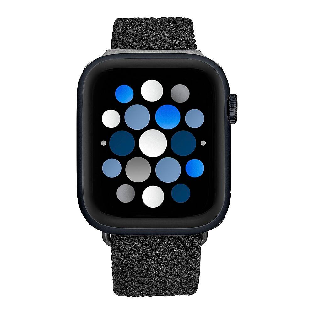 Alt View 11. Insignia™ - Braided Nylon Band for Apple Watch 42mm, 44mm, 45mm and Apple Watch Ultra 49mm (All Series) - Black.