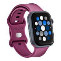 Insignia™ - Silicone Band for Apple Watch 42mm, 44mm, 45mm and Apple Watch Ultra 49mm (All Series) - Astro Dust - Angle_Zoom