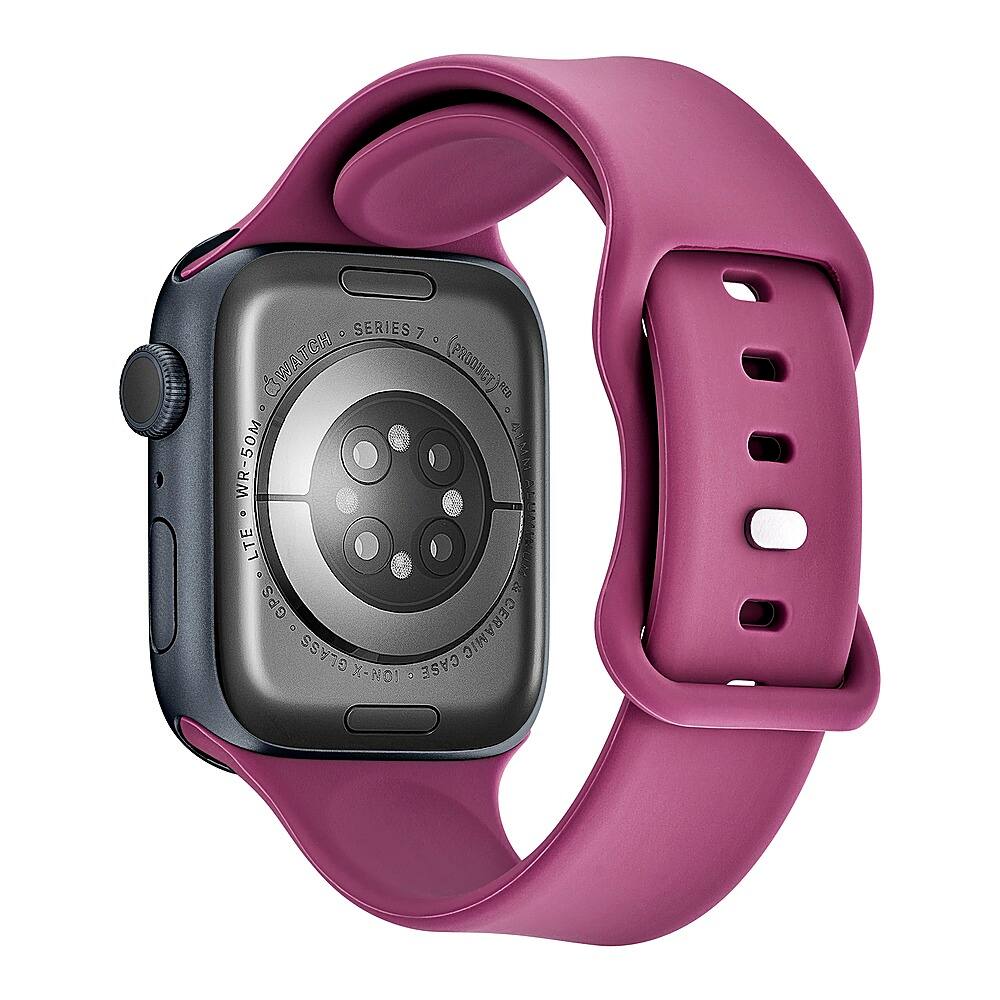 Alt View 12. Insignia™ - Silicone Band for Apple Watch 42mm, 44mm, 45mm and Apple Watch Ultra 49mm (All Series) - Astro Dust.