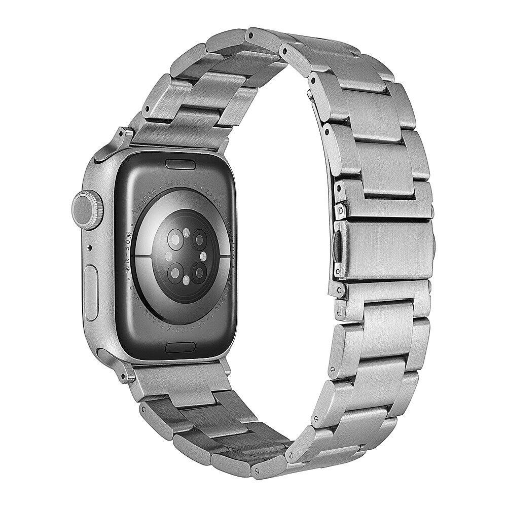 Alt View 12. Insignia™ - Stainless Steel Link Band for Apple Watch 42mm, 44mm, 45mm and Apple Watch Ultra 49mm (All Series) - Silver.
