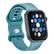 Angle. Insignia™ - Silicone Band for Apple Watch 42mm, 44mm, 45mm and Apple Watch Ultra 49mm (All Series) - Teal.