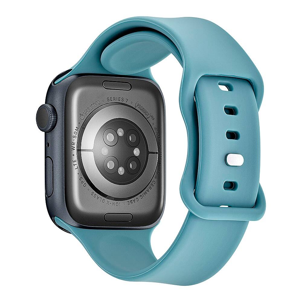 Alt View 12. Insignia™ - Silicone Band for Apple Watch 42mm, 44mm, 45mm and Apple Watch Ultra 49mm (All Series) - Teal.