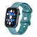 Left. Insignia™ - Silicone Band for Apple Watch 42mm, 44mm, 45mm and Apple Watch Ultra 49mm (All Series) - Teal.