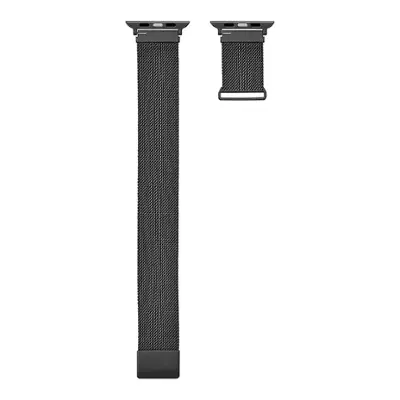 Insignia™ - Stainless Steel Mesh Band for Apple Watch 44mm, 45mm, 46mm Series 10 and Apple Watch Ultra 49mm (All Series) - Black