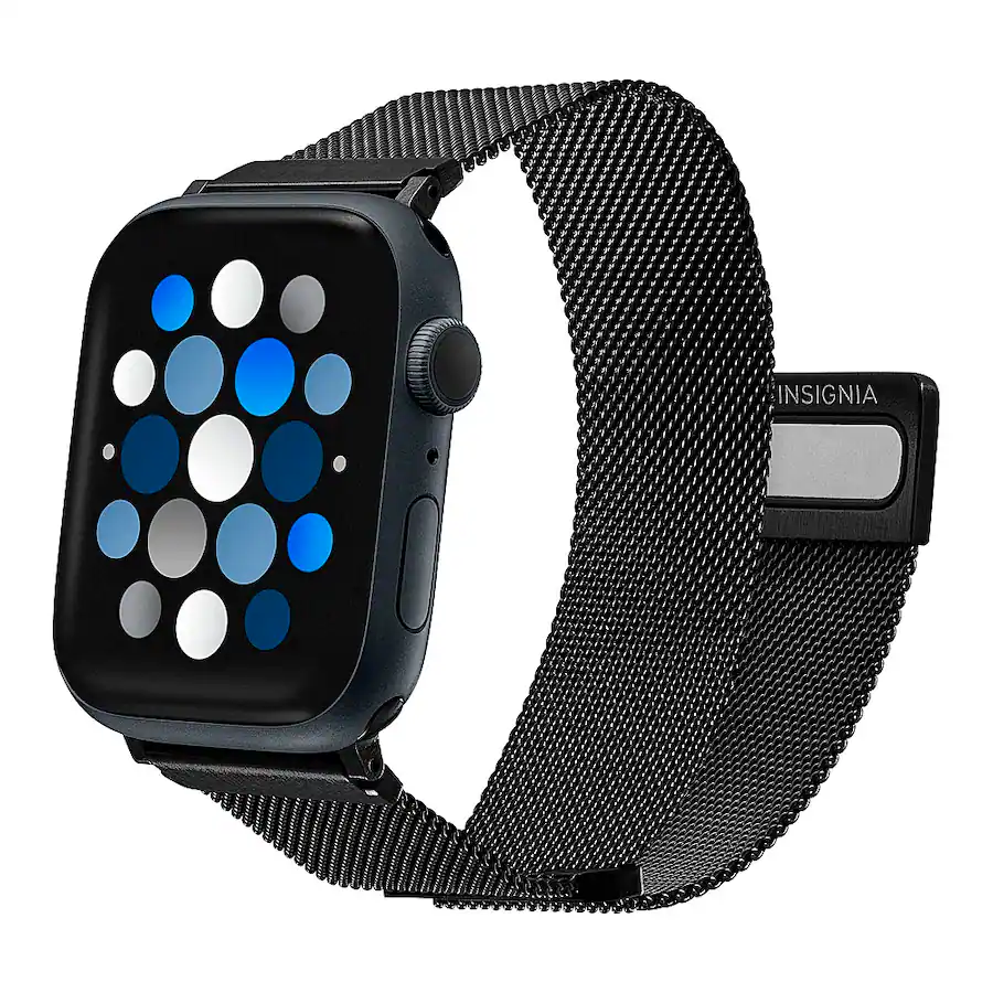 Insignia™ Stainless Steel Mesh Band for Apple Watch 44mm, 45mm