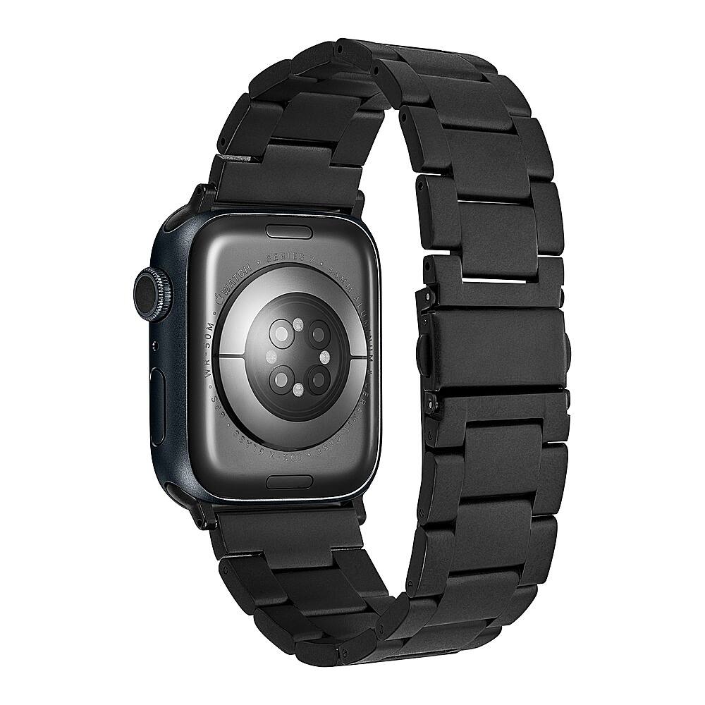 Alt View 12. Insignia™ - Stainless Steel Link Band for Apple Watch 42mm, 44mm, 45mm and Apple Watch Ultra 49mm (All Series) - Black.