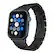 Left. Insignia™ - Stainless Steel Link Band for Apple Watch 42mm, 44mm, 45mm and Apple Watch Ultra 49mm (All Series) - Black.