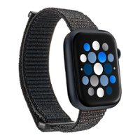 Insignia™ - Active Nylon Band for Apple Watch 42mm, 44mm, 45mm and Apple Watch Ultra 49mm (All Series) - Black - Angle_Zoom