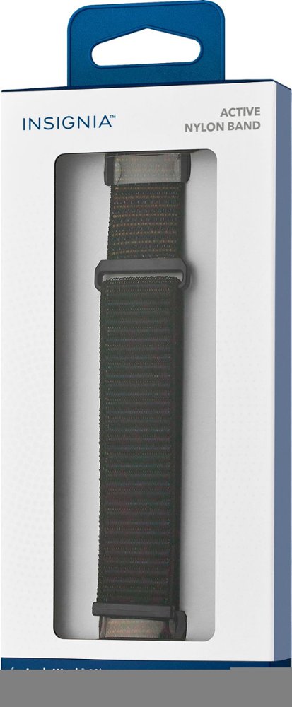 Alt View 14. Insignia™ - Active Nylon Band for Apple Watch 42mm, 44mm, 45mm and Apple Watch Ultra 49mm (All Series) - Black.