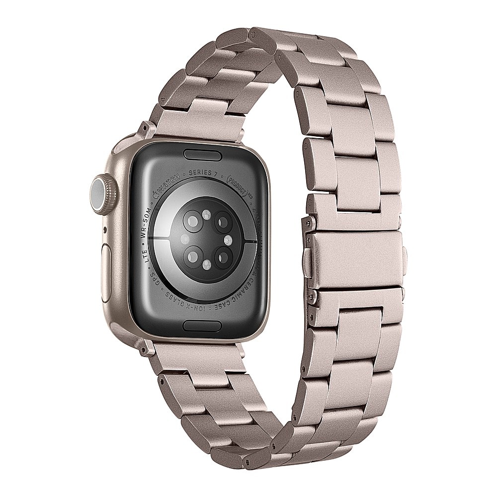 Alt View 12. Insignia™ - Stainless Steel Link Band for Apple Watch 38mm, 40mm and 41mm (All Series) - Champagne.