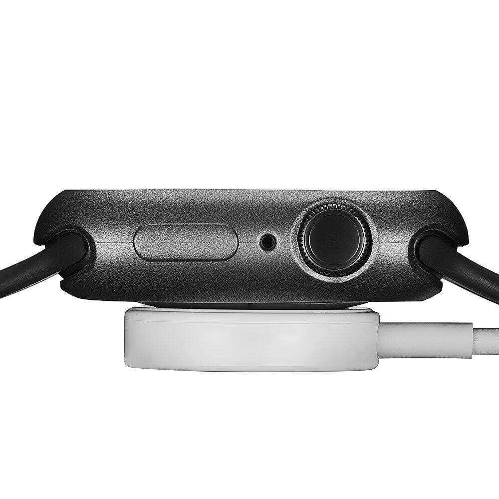 Alt View 14. Insignia™ - Bumper Cases for Apple Watch 45mm (2-Pack) - Black/Clear.