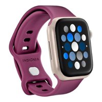 Insignia™ - Silicone Band for Apple Watch 38mm, 40mm and 41mm (All Series) - Astro Dust - Angle_Zoom