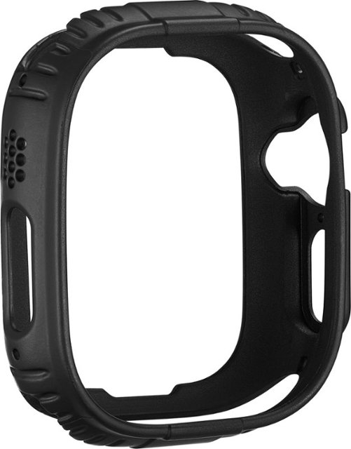 Angle Zoom. Insignia™ - Rugged Bumper Case for Apple Watch Ultra 49mm - Black.