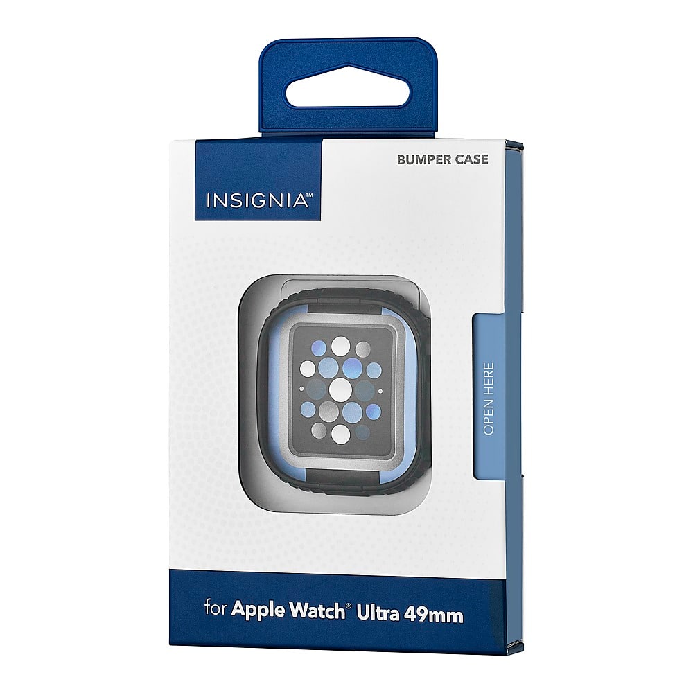 Alt View 17. Insignia™ - Rugged Bumper Case for Apple Watch Ultra 49mm - Black.