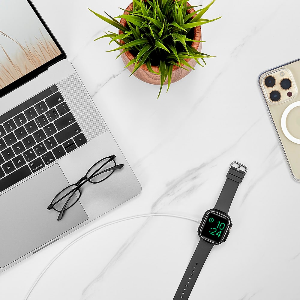 Alt View 15. Insignia™ - Rugged Bumper Case for Apple Watch Ultra 49mm - Black.