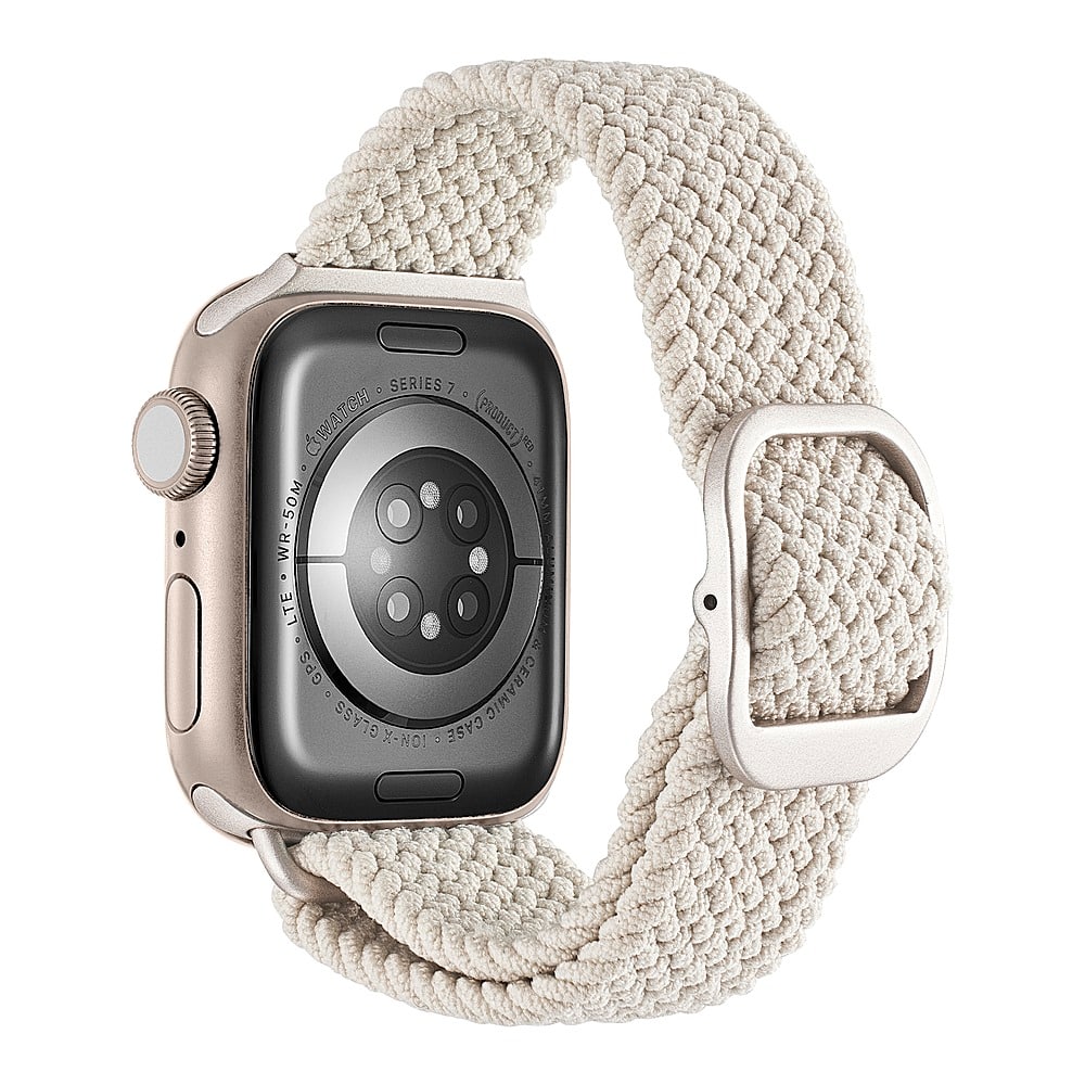 Alt View 12. Insignia™ - Braided Nylon Band for Apple Watch 38mm, 40mm and 41mm (All Series) - Stone.