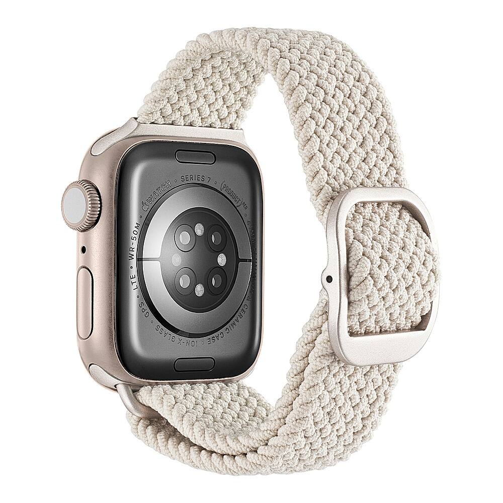 Alt View 12. Insignia™ - Braided Nylon Band for Apple Watch 38mm, 40mm and 41mm (All Series) - Stone.
