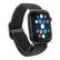 Angle. Insignia™ - Braided Nylon Band for Apple Watch 38mm, 40mm and 41mm (All Series) - Black.