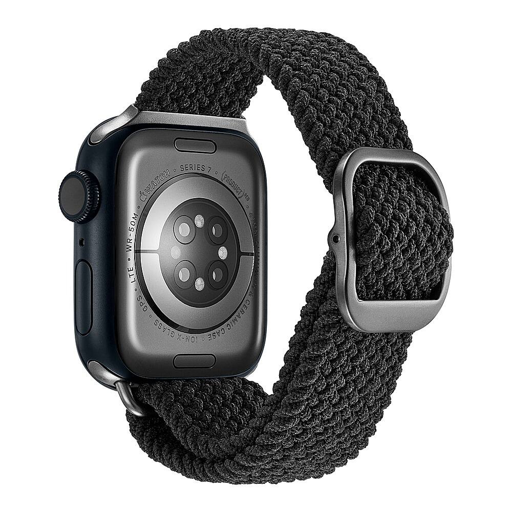 Alt View 12. Insignia™ - Braided Nylon Band for Apple Watch 38mm, 40mm and 41mm (All Series) - Black.