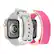 Alt View 12. Insignia™ - Silicone and Nylon Bands for Apple Watch 38mm, 40mm and 41mm (2-Pack) - Stone/Hot Pink.