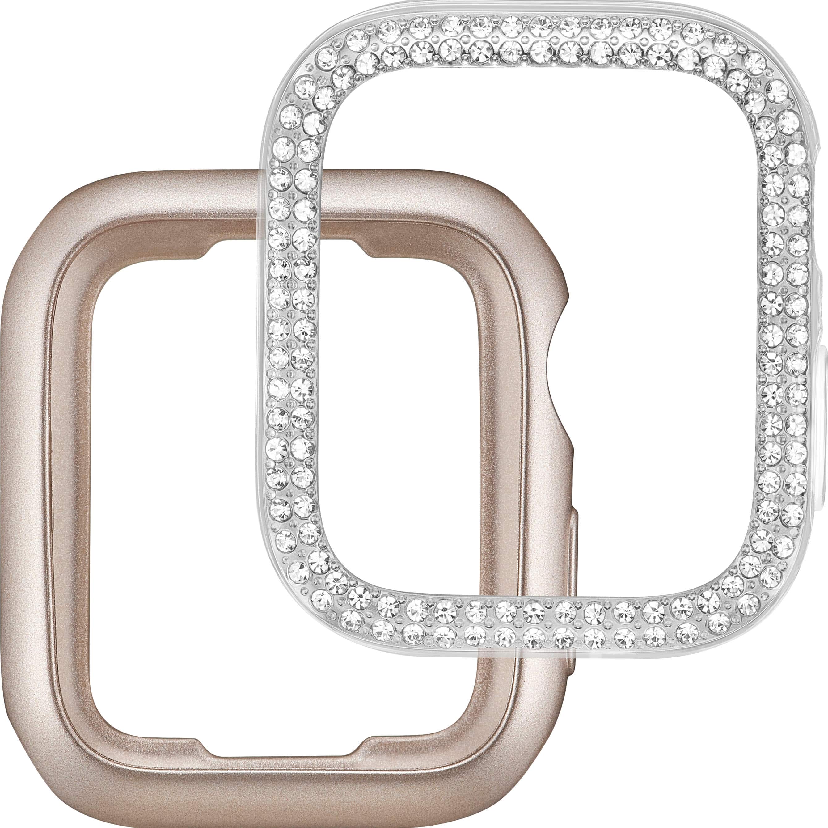 Alt View 11. Insignia™ - Bumper Cases for Apple Watch 41mm (2-Pack) - Bling/Champagne.