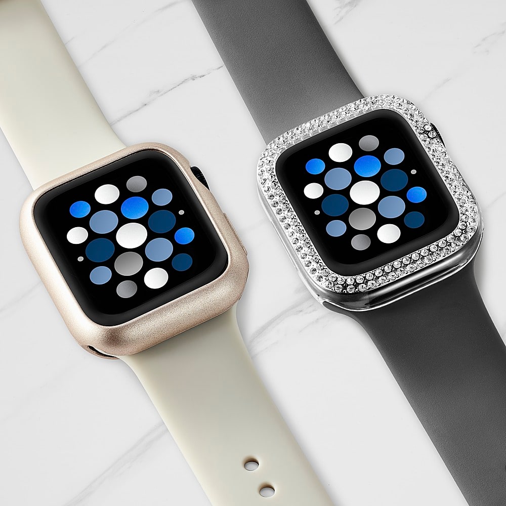 Alt View 16. Insignia™ - Bumper Cases for Apple Watch 41mm (2-Pack) - Bling/Champagne.