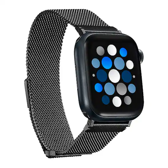 Insignia Stainless Steel Mesh Band for Apple Watch 38mm 40mm 41mm All Series and 42mm Series 10 Black NS AWB41BMB Best Buy
