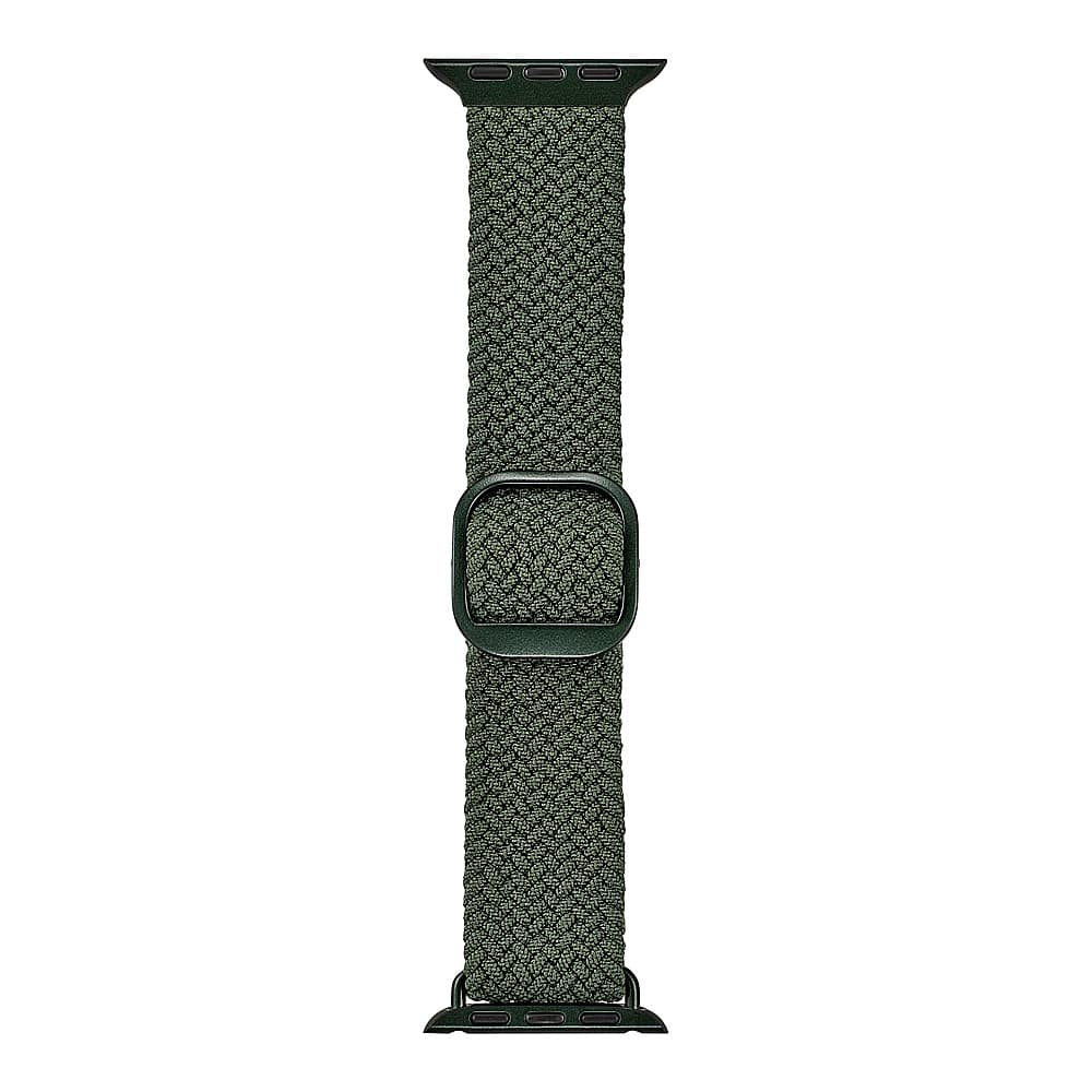 Alt View 13. Insignia™ - Braided Nylon Band for Apple Watch 38mm, 40mm and 41mm (All Series) - Olive Green.