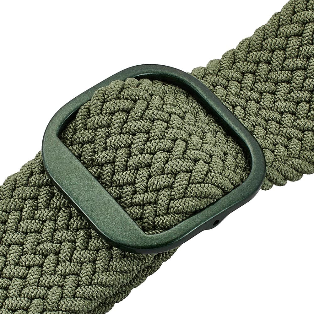 Alt View 14. Insignia™ - Braided Nylon Band for Apple Watch 38mm, 40mm and 41mm (All Series) - Olive Green.
