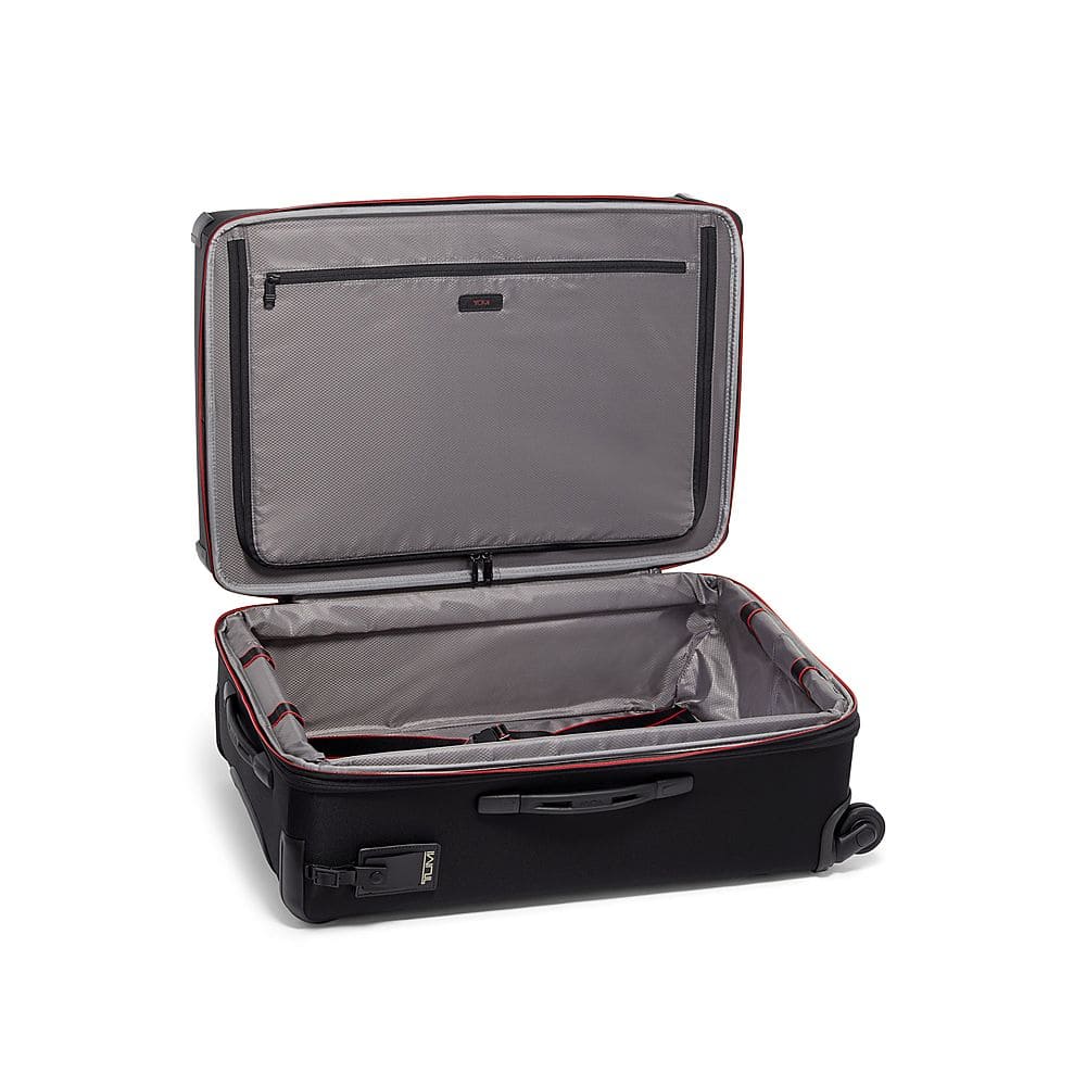 Angle View: TUMI - Aerotour Short Trip 28" Expandable 4 Wheeled Spinner Suitcase - Black