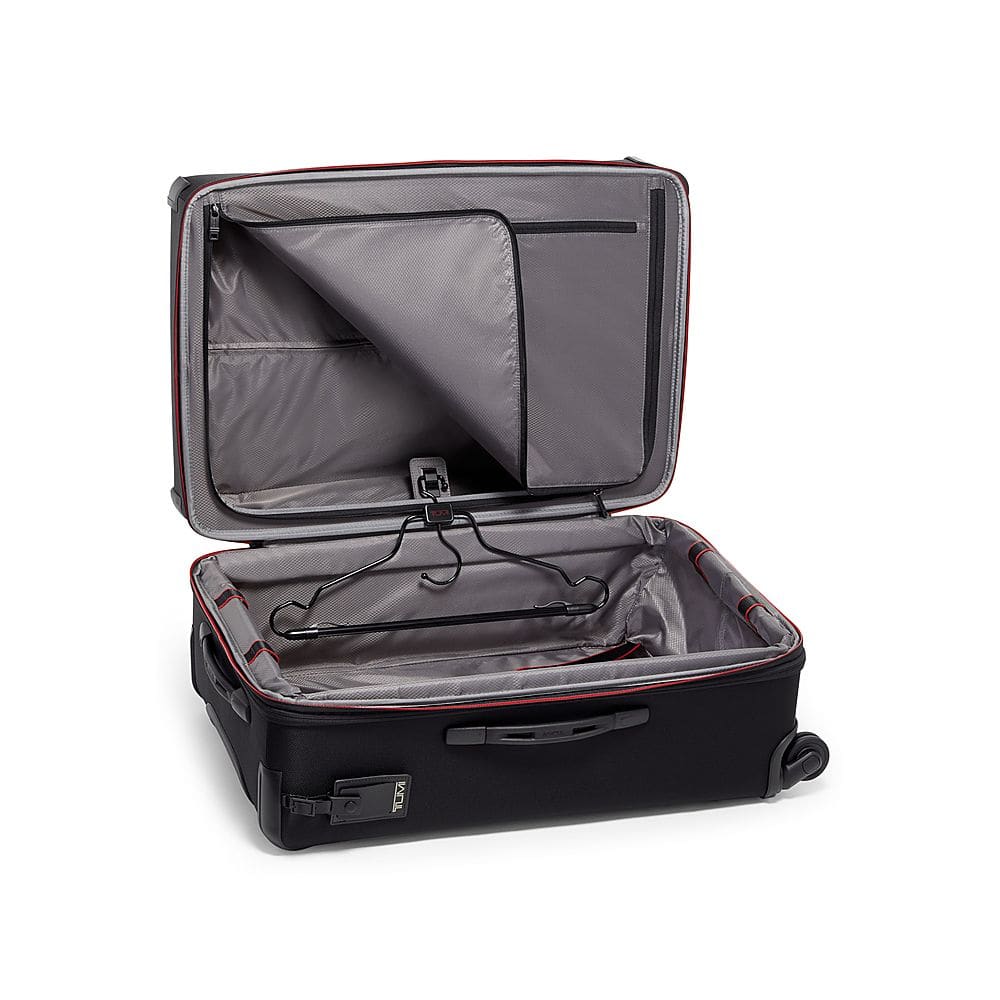 Left View: TUMI - Aerotour Short Trip 28" Expandable 4 Wheeled Spinner Suitcase - Black