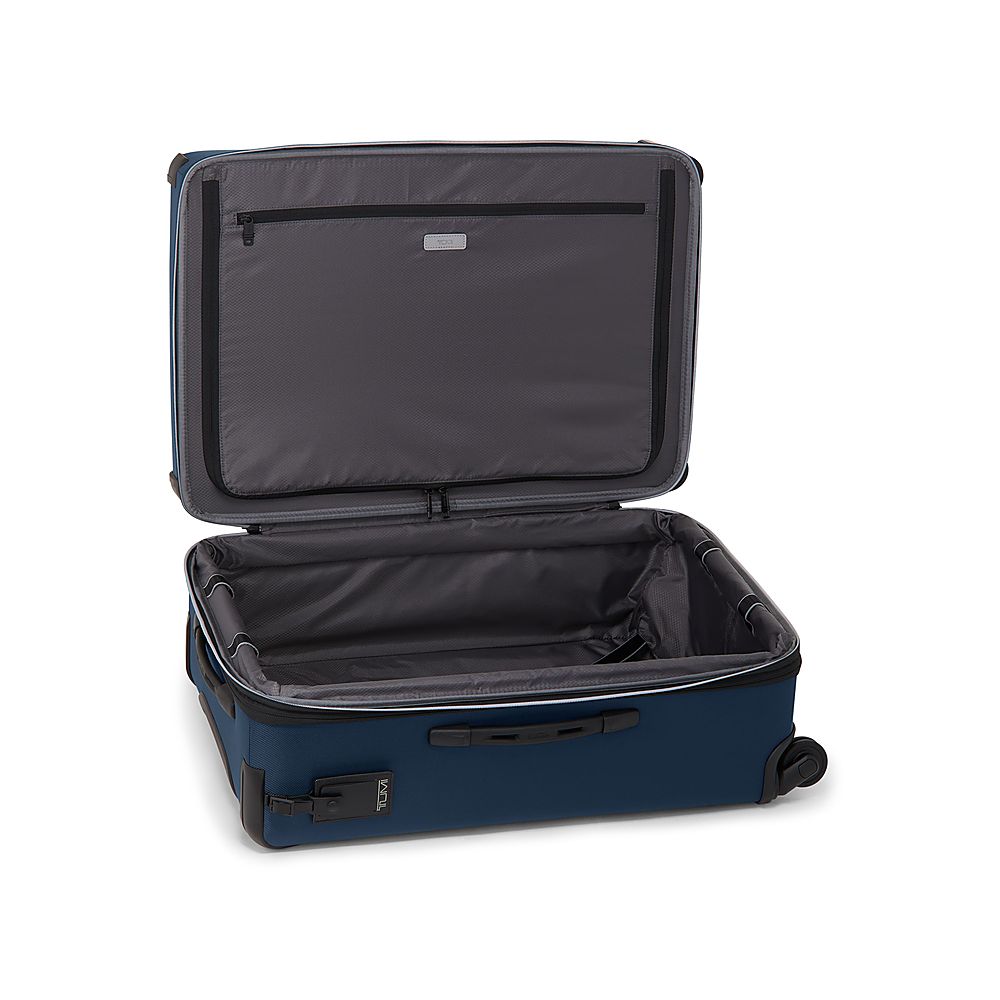 Angle View: TUMI - Aerotour Short Trip 28" Expandable 4 Wheeled Spinner Suitcase - Navy