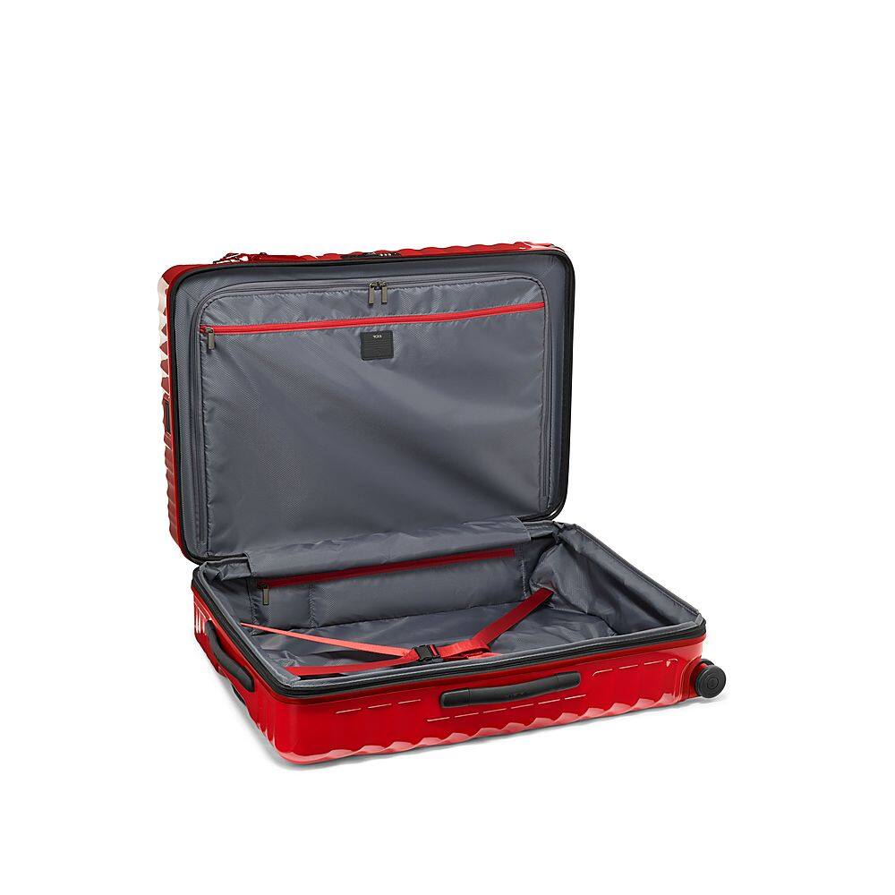 Angle View: TUMI - 19 Degree Extended Trip 33" Expandable 4 Wheeled Spinner Suitcase - Red