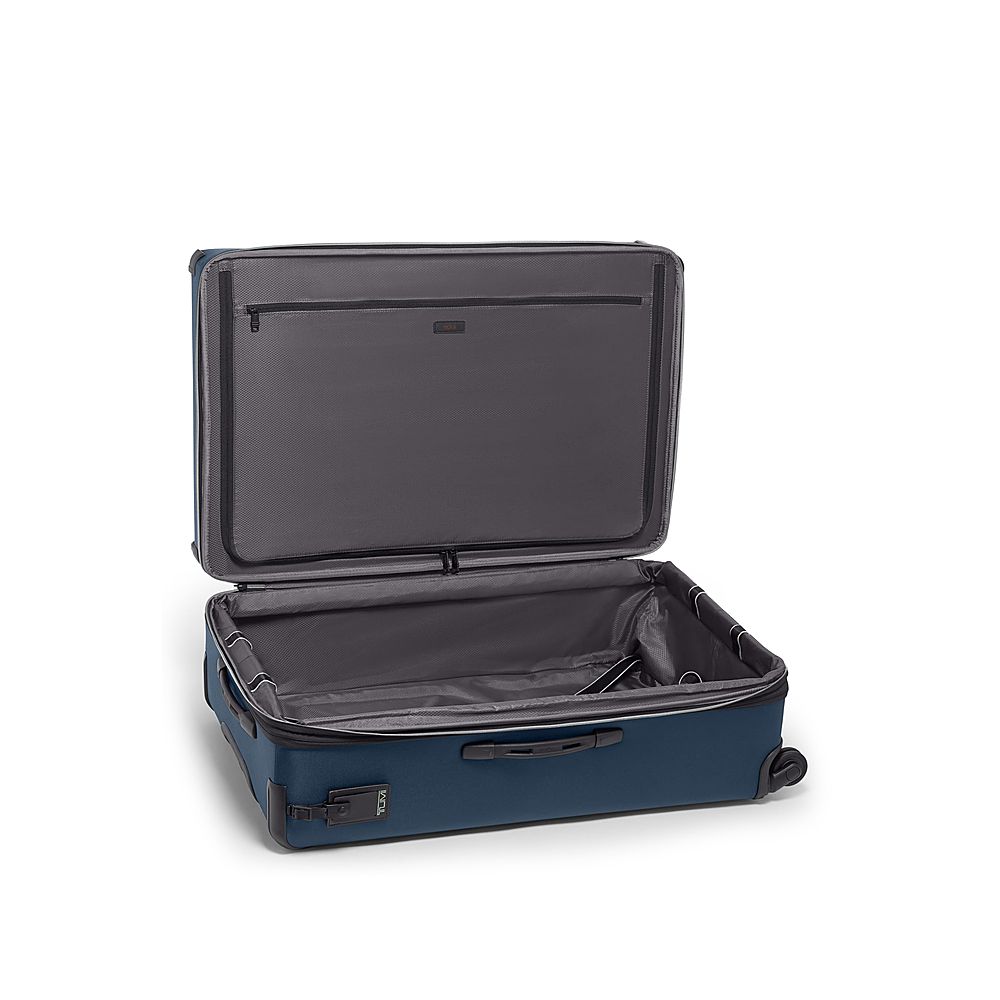 Angle View: TUMI - Aerotour Extended 33" Expandable 4 Wheeled Spinner Suitcase - Navy