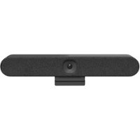 Logitech - Rally Bar Huddle 4K Ultra HD Webcam for Business - Black - Front_Zoom