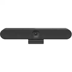 Front. Logitech - Rally Bar Huddle 4K Ultra HD Webcam for Business - Black.