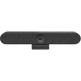 Logitech - Rally Bar Huddle 4K Ultra HD Webcam for Business - Black