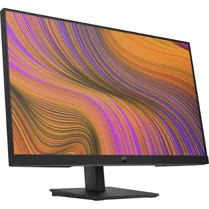 Front. HP - 23.8" IPS LCD FHD 75Hz Monitor (VGA, HDMI) - Black.