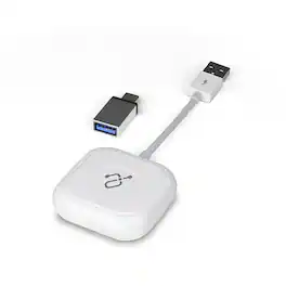 Aluratek - Wireless Adapter for Apple CarPlay - White