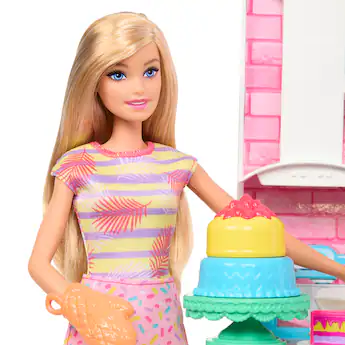 Mattel Barbie Snack-Roller – Food-Truck Mit 3 Rädern, Zubehör Wie Essen & Kasse, Blau-weiß, Helm Inklusive Mattel Barbie Snack-Roller – Food-Truck Mit 3 Rädern, Zubehör Wie Essen & Kasse, Blau-weiß, Helm Inklusive