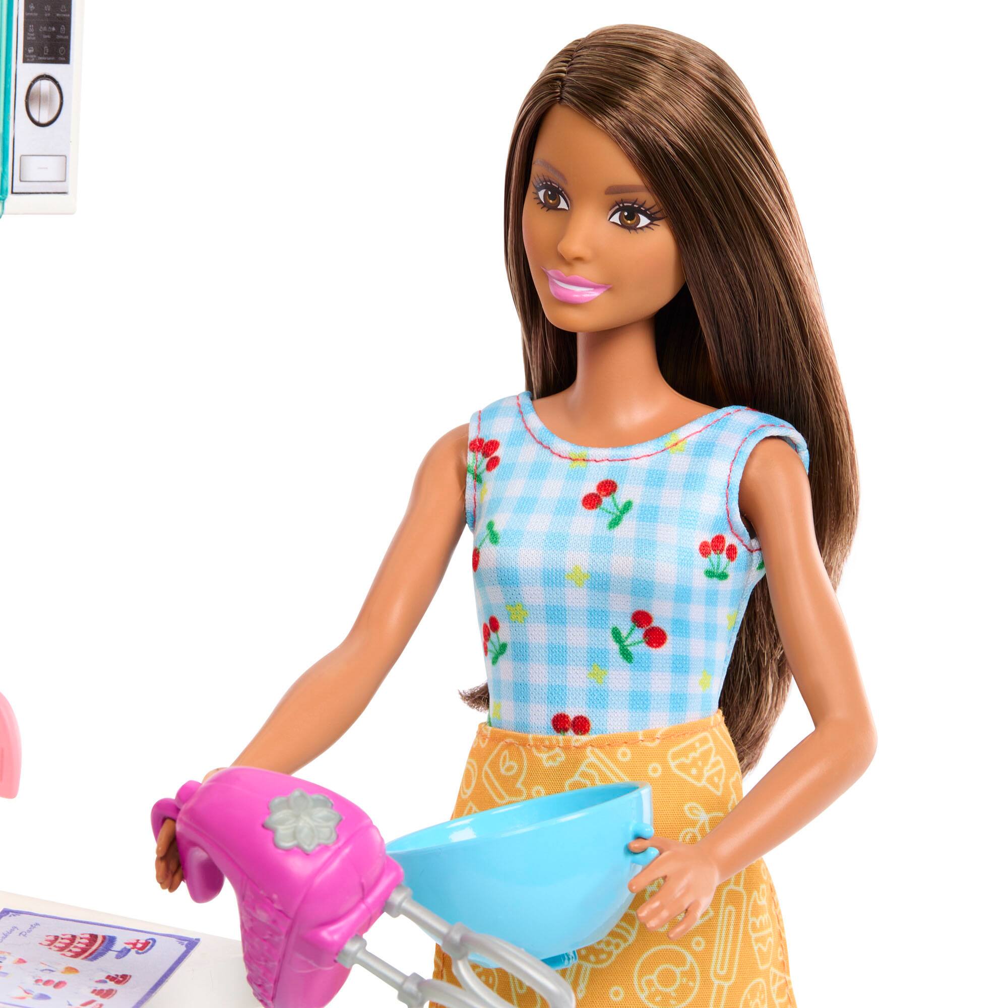 Alt View 13. Barbie - Celebration Fun Baking & Kitchen with Dolls Playset.
