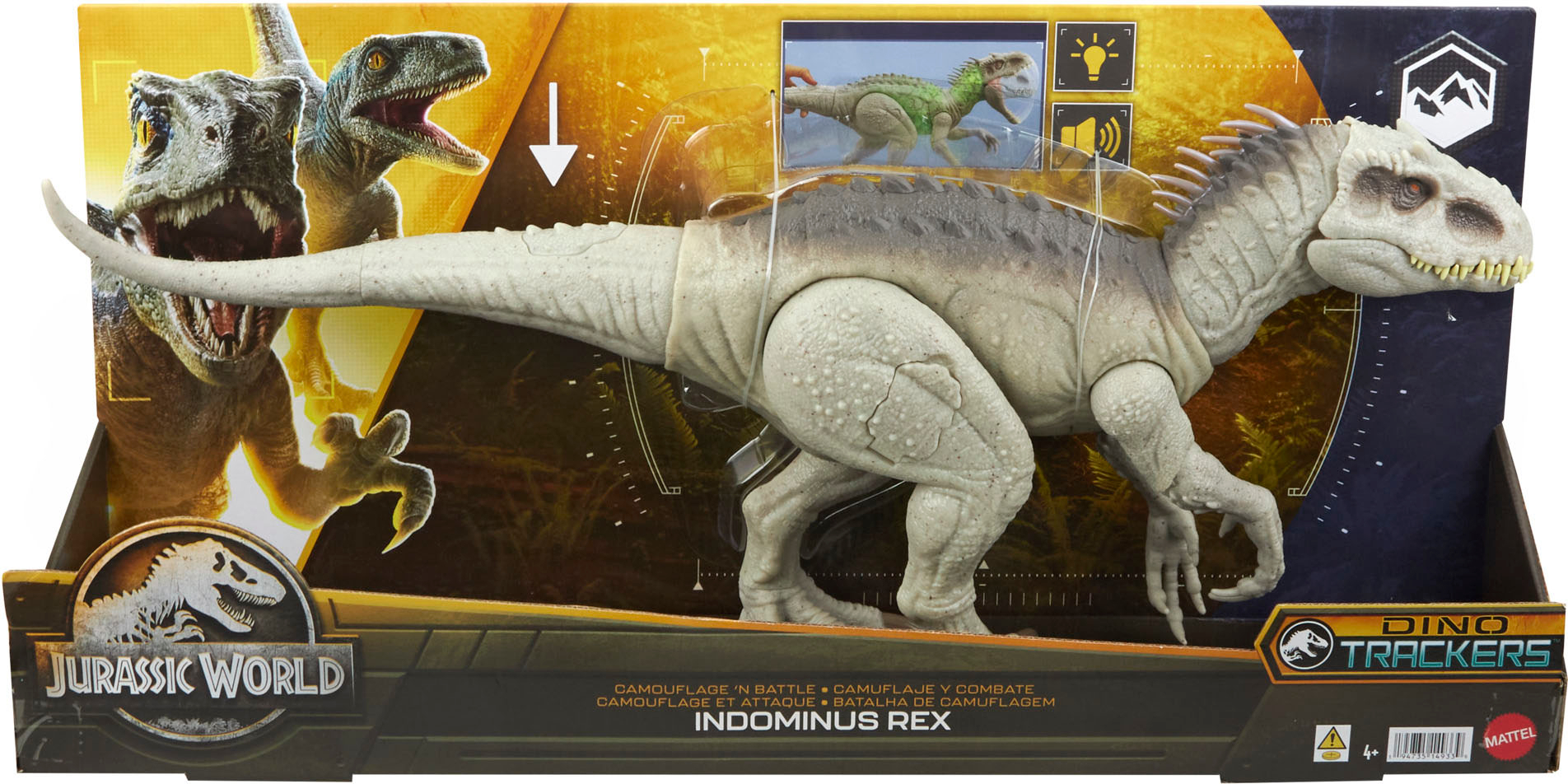 Jurassic World Camuflage 'N Battle Indominus Rex Dinosaur HNT63 - Best Buy