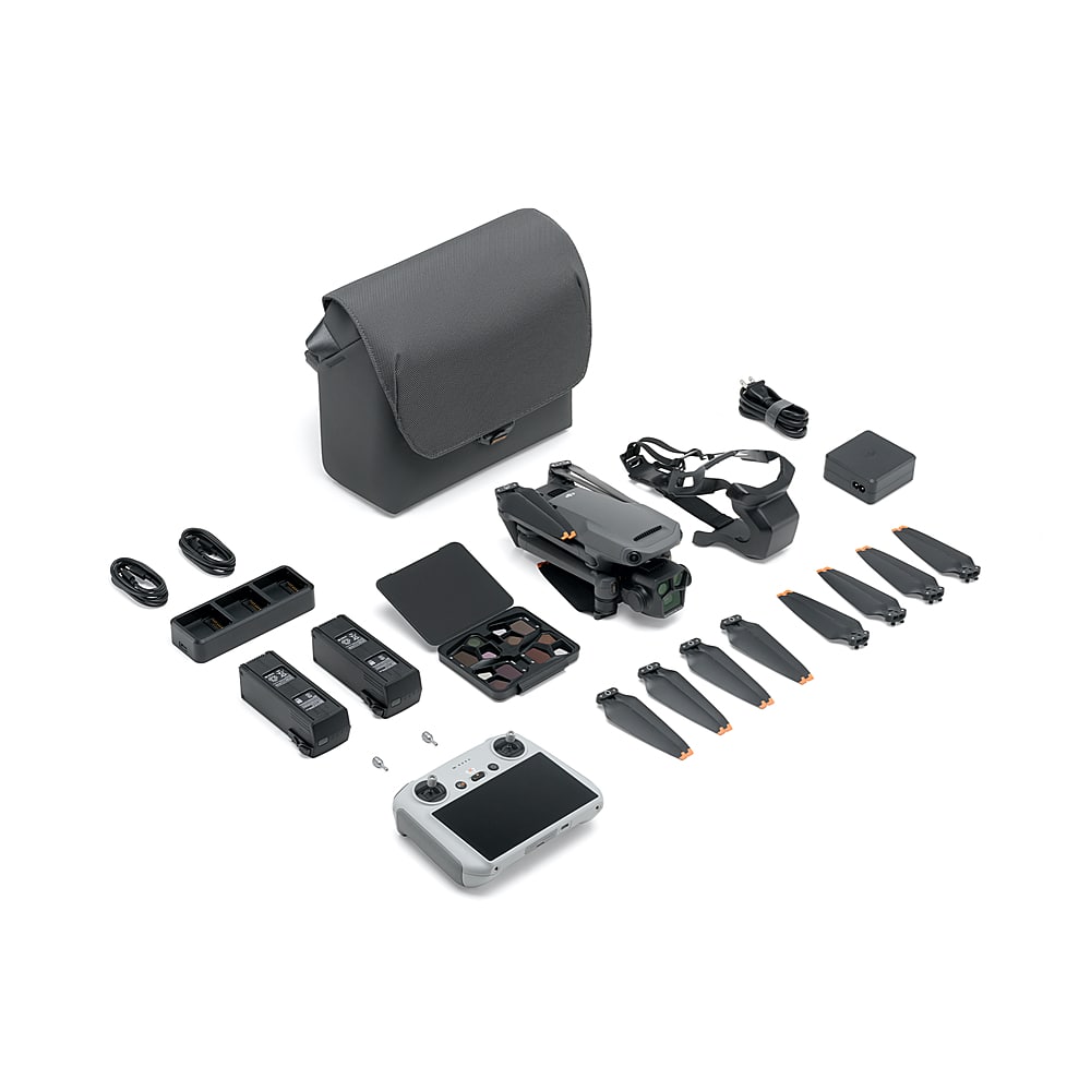 Alt View 14. DJI - Geek Squad Certified Refurbished Mavic 3 Pro Fly More Combo Drone and RC Remote Control with Built-in Screen - Gray.