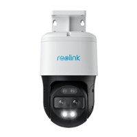 Reolink - Trackmix Series Outdoor PoE 4K/8MP Security Camera with Spotlight - White - Front_Zoom
