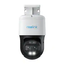Reolink - Trackmix Series Outdoor PoE 4K/8MP Security Camera with Spotlight - White