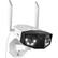 Front. Reolink - Duo Outdoor Plug-In 4K/8MP Security Camera with Floodlight - White.