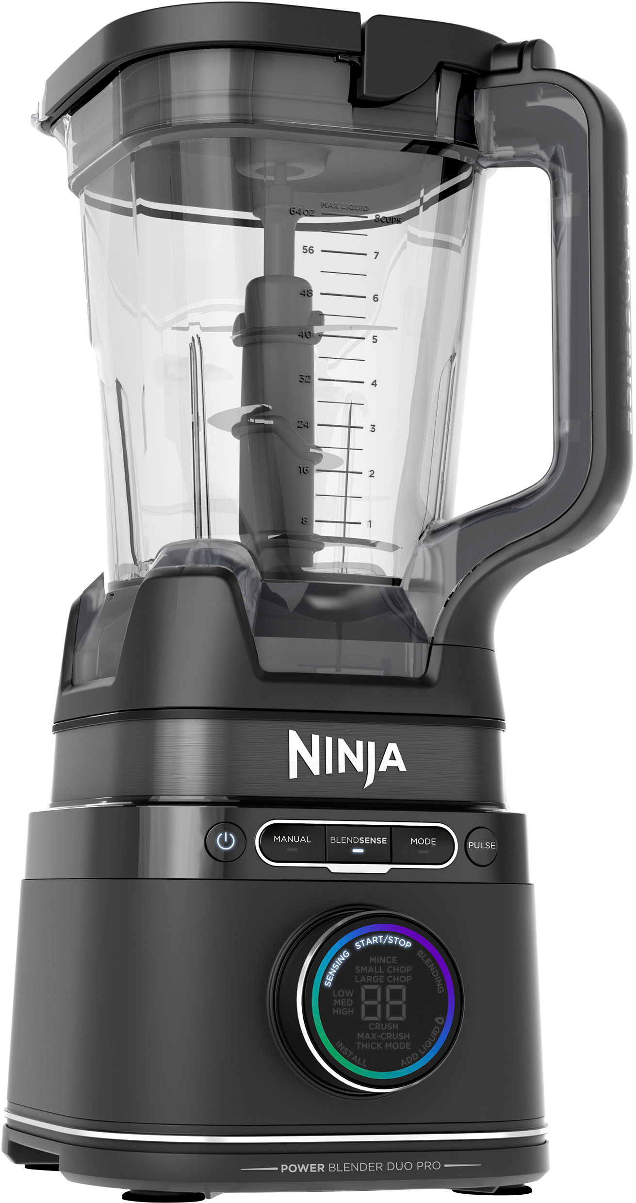 Ninja TB301 Detect Duo Power Blender Pro + Single Serve, BlendSense Technology, Black