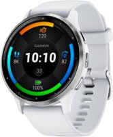 Garmin - Venu 3 GPS Smartwatch 45 mm Fiber-reinforced polymer - Stainless Steel and Whitestone - Front_Zoom