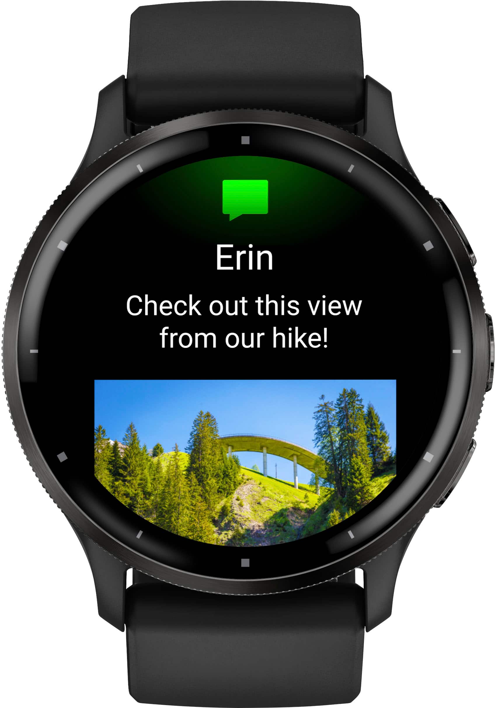 Left. Garmin - Venu 3 GPS Smartwatch 45 mm Fiber-reinforced polymer - Stainless Steel and Black.