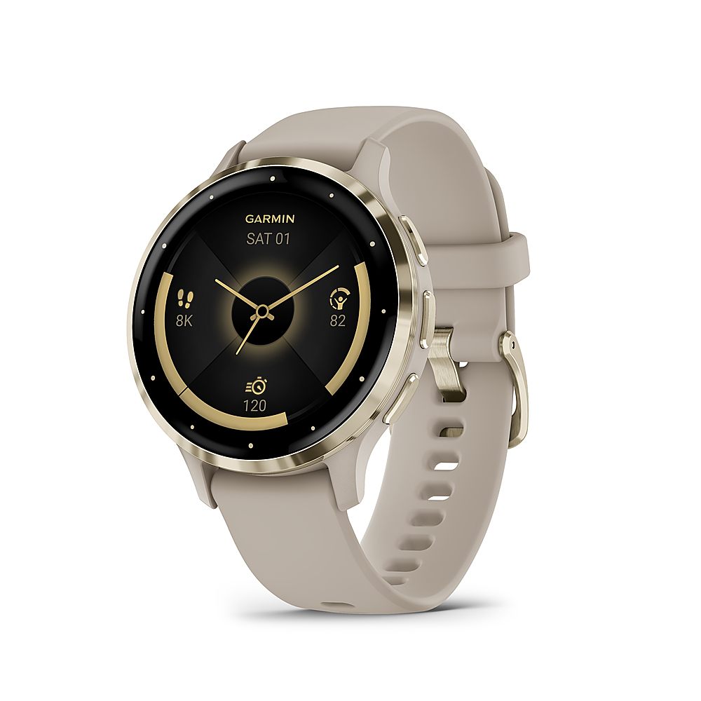 Garmin Venu 3S GPS Smartwatch 41 mm Fiber-reinforced polymer Stainless  Steel and Ivory 010-02785-04 - Best Buy
